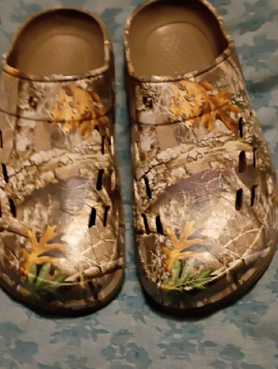 Mens 13 Clog Shoes in Camouflage Brown/Realtreee - Picture 1 of 5